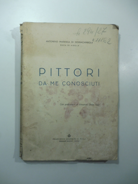 Pittori da me conosciuti